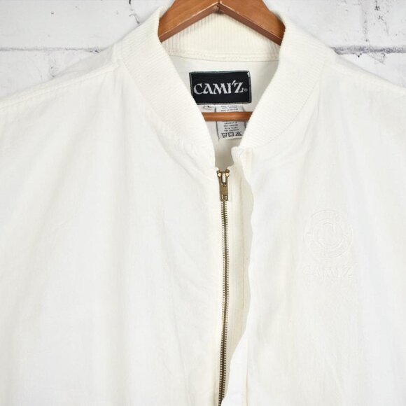 Vintage Camiz 90s does 70s Bomber Style Cotton Jacket XL - Picture 5 of 7